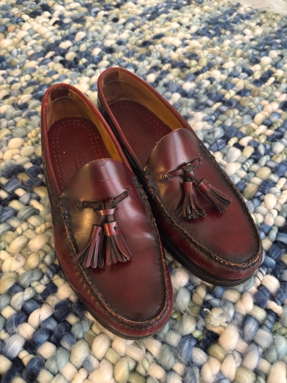 G.H. Bass & Co. Women's Tassel Loafers in Burgundy